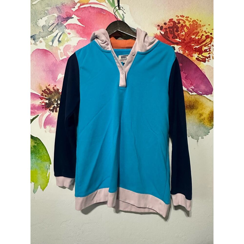 LANDS END Serious Sweats Sweatshirt Women’s Medium 10/12